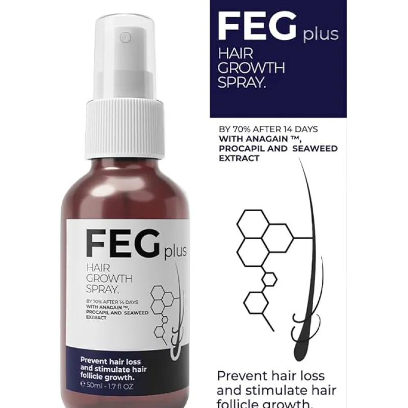 FEG Plus بخاخ لتحسين نمو الشعر ومنع التساقط