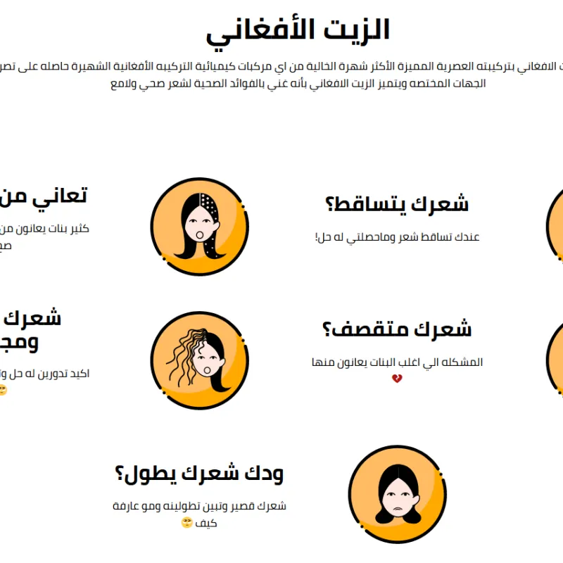 الزيت الافغاني للشعر و اللحية