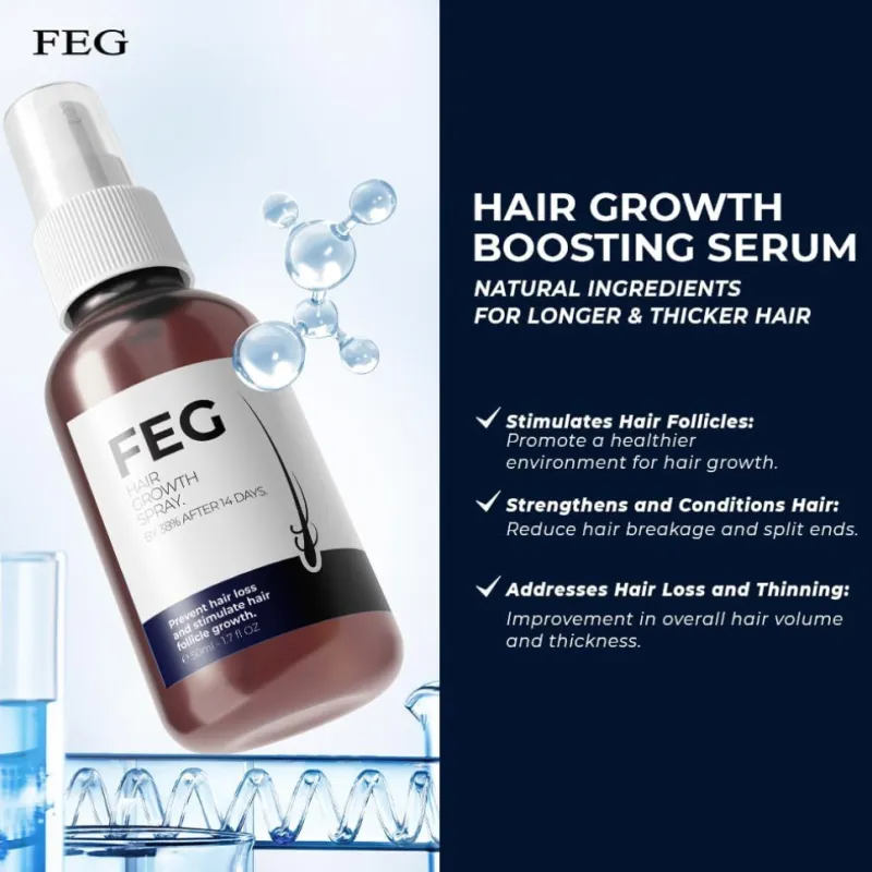 FEG Plus بخاخ لتحسين نمو الشعر ومنع التساقط