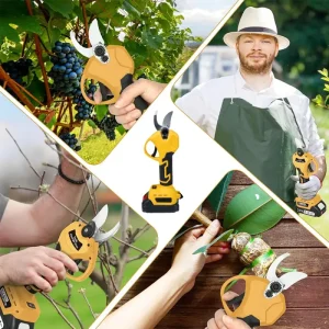 • DENX Electric Pruning Machine - مقص تقليم الاشجار كهربائي لاسلكي ضمان عام