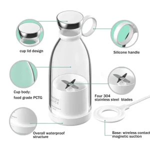 Portable Wireless Charging Blender عصارة محمولة