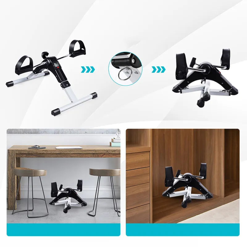Cycling Bike Stepper with Adjustable Resistance - بدال اللياقة البدنية قابل للطي بشاشة LCD